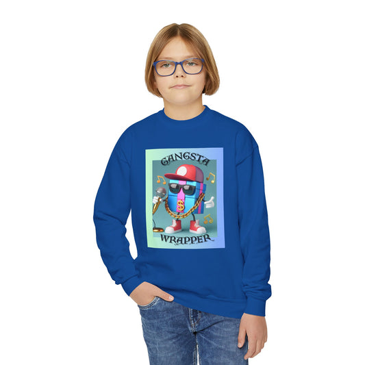 Gangsta Wrapper Youth Crewneck Sweatshirt